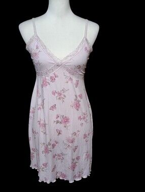 Laura Ashley S butterfly floral Y2K coquette cottage Mini Dress Babydoll Y2K